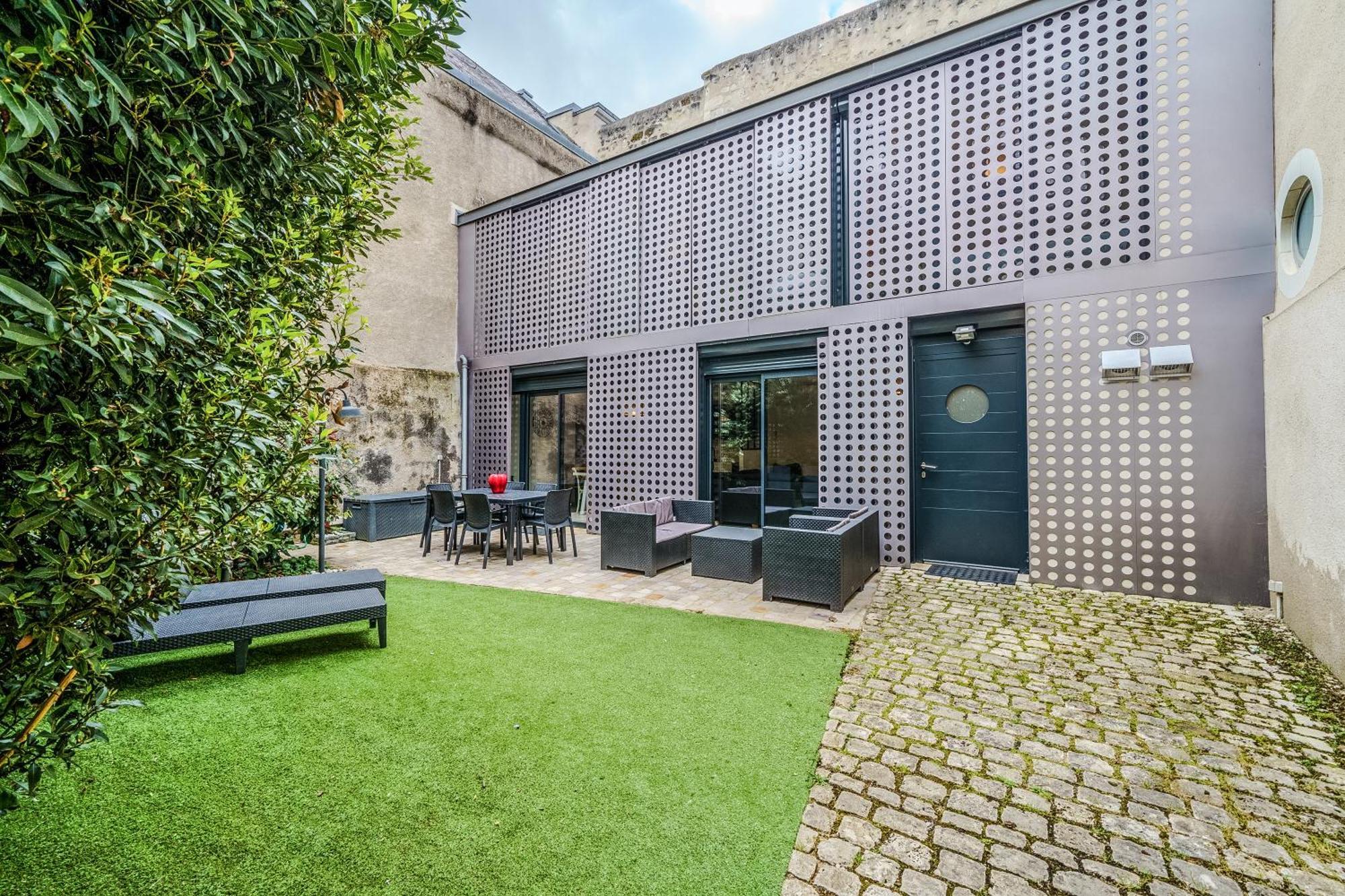 Maison D'Architecte Centre Tours Jardin, Climatisation, Parking 5 P 외부 사진