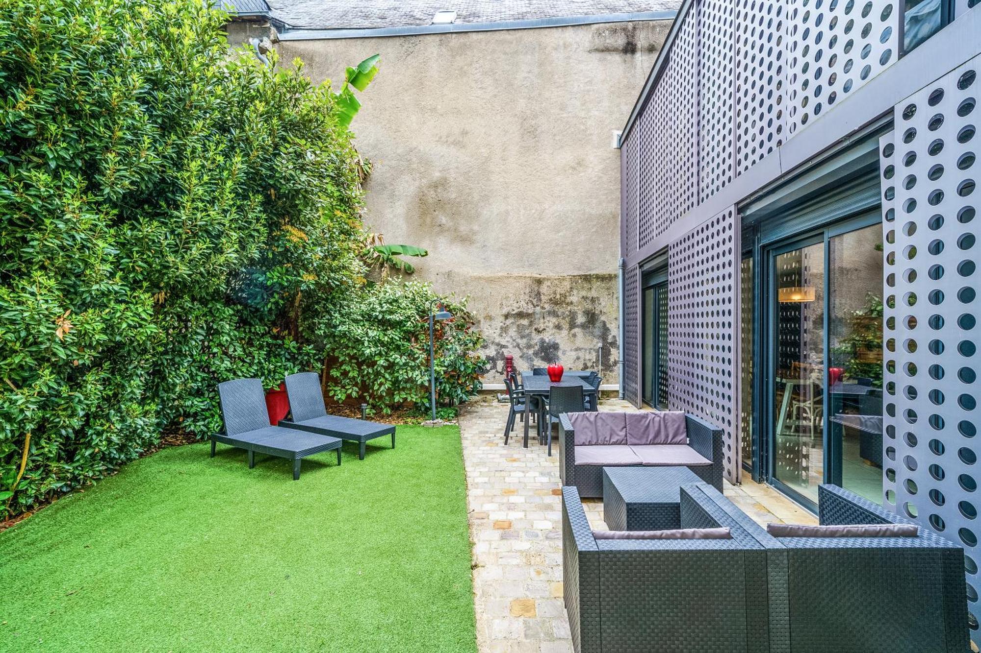 Maison D'Architecte Centre Tours Jardin, Climatisation, Parking 5 P 외부 사진